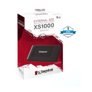 DISCO SOLIDO EXT KINGSTON XS1000 1TB USB TIPO-C TO TIPO-A ADAPTADOR BLACK