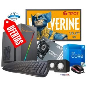 PC INTEL I7-12700/SSD 1TB/16GB RAM/CASE INS/TEC/MOU/PAR/MONITOR 19.5"