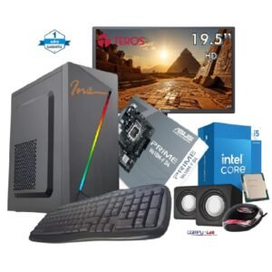 PC INTEL I5-12400/SSD 500GB/16GB RAM/CASE INS/TEC/MOU/PAR/MONITOR 19.5"