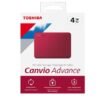 HDD TOSHIBA 4TB 2.5" EXT RED CANVIO ADVANCE