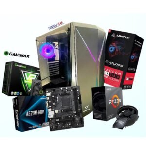 CPU GAMER AMD RYZEN 5 5600GT /SSD 1TB /16GB RAM/T-VIDEO RX580 8GB