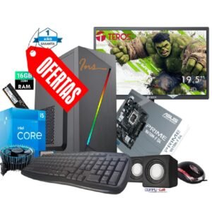 PC INTEL I5-12400/SSD 1TB/16GB RAM/CASE INS/TEC/MOU/PAR/MONITOR 19.5"