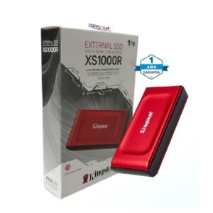 SSD EXTERNO KINGSTON XS1000 1TB REDTIPO-C TO USB-A ADAPTADOR USB