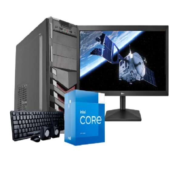 PC INTEL I3-14100/SSD 500GB/8GB RAM/CASE/TEC/MOU/PAR/MONITOR 19.5" LG"