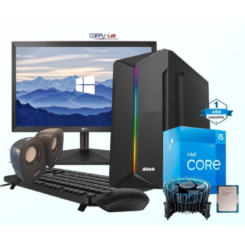 Intel Pc Monitor PC INTEL CORE i5-14400/SSD 500GB/16GB RAM/CAS/TEC/MOU/PAR/MONITOR 19.5 ...