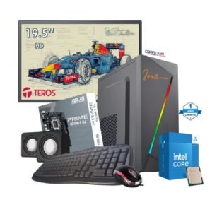 PC INTEL CORE  i5-14400/SSD 500GB/16GB RAM/CASE INS/TEC/MOU/PAR/MONITOR 19.5" TEROS
