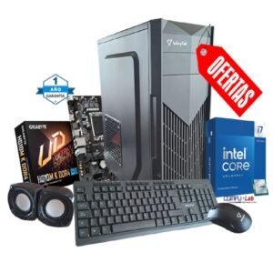 CPU INTEL CORE i7-14700/SSD 1TB/16GB RAM/CASE/TECLADO/MOUSE/PARLANTES