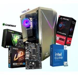 CPU GAMER INTEL CORE i7-12700/MB H610/1TB SSD/16GB DDR4/CASE GAMER/ T-V ARKTEK 8GB RX58/ FUENTE GAMER CERTIFICADA