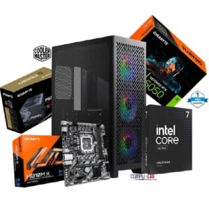 CPU GAMER INTEL ULTRA7 265/MB H810/SSD1TB/16GB DDR5/CASE GAMER/RTX 8GB 5050/ FUENTE GAMER GOLD