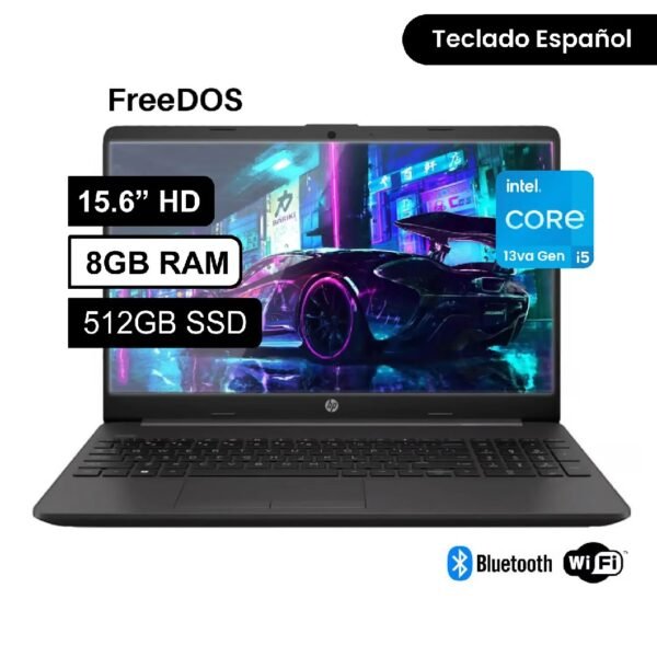 HP 250 G10 core i5-1334U/8GB/512GB/15.6"HD/ FREEDOS/ BLACK