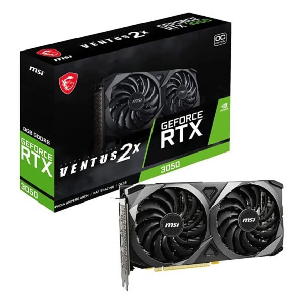 VIDEO MSI RTX 3050 8GB VENTUS 2X