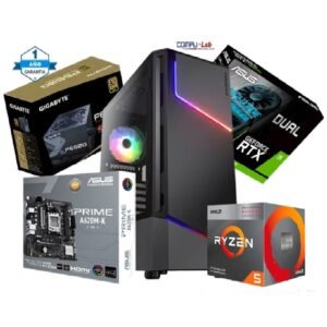 CPU GAMER  RYZEN 5 8500G/ MBA A620M/ SSD 1TB/16GBDDR5/CASE GAMER COUGAR / T-V ARKTEK RX-580