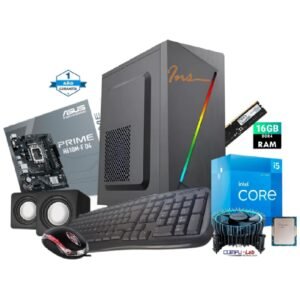 CPU INTEL core i5-12400/SSD 1TB/16GB RAM/CASE/TECLADO/MOUSE/PARLANTES