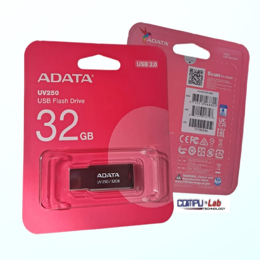 Specs ADATA UV250 USB Flash Drive 32 GB USB Type-A 2.0 Silver