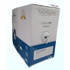 CABLE UTP TECLAM CATEGORIA 6 70% COBRE 30% ALUMINIO BLANCO 305M INTERIOR