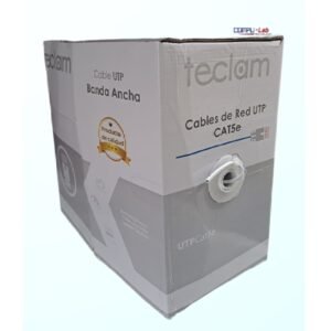 CABLE UTP TECLAM CATEGORIA 5E 70% COBRE 30% ALUMINIO BLANCO 305M INTERIOR