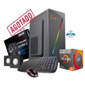 CPU AMD RYZEN5 5600GT/SSD 500GB/16GB/ MB A520M/TECLADO/MOUSE/PARLANTES