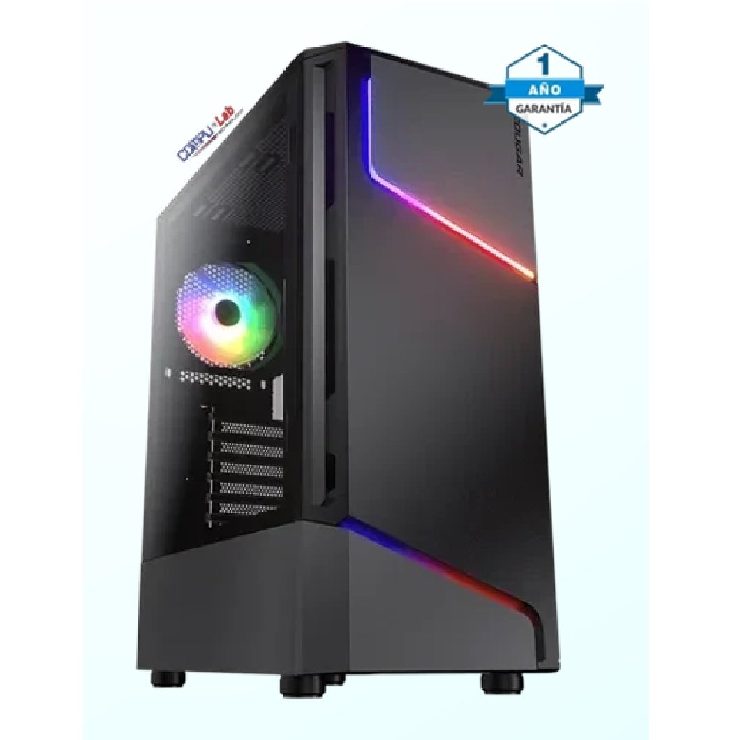 CASE COUGAR GAMER MX360 RGB VIDRIO TEMPLADO / MID TOWER / 1 VENTILADOR