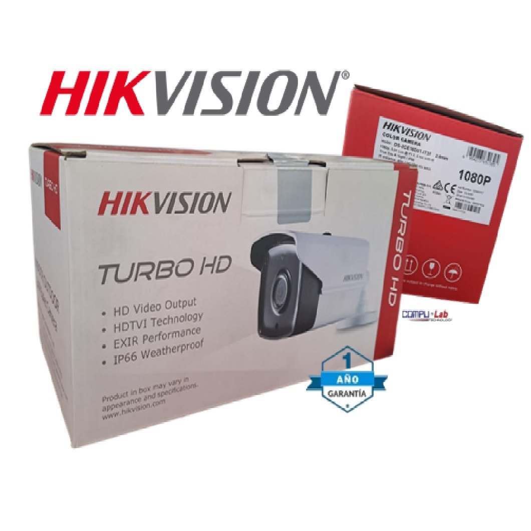 CAMARA HIKVISION DS-2CE16DOT-IT3F 1080P IR40M IP66 METAL BULLET
