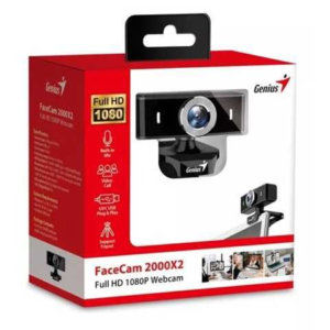 GENIUS FACECAM 2000X2 2MP 1080P FHD+MICBLACK USB
