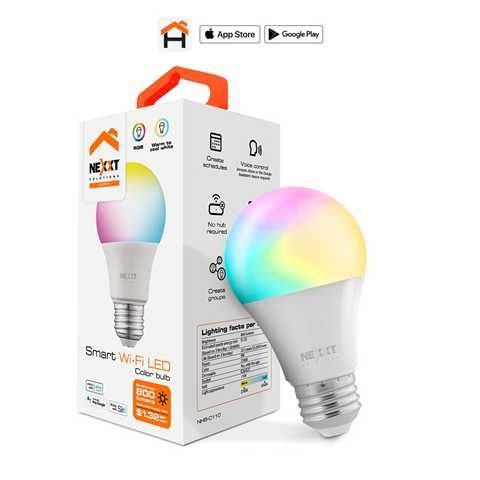 NEXXT HOME NHBC110 SMART LED BULB RGB 110V COLOR