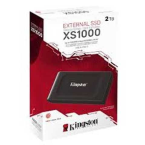SSD EXTERNO KINGSTON XS1000 2TB BLACK USBTIPO-C TO TIPO-A ADAPTADOR 