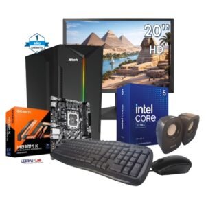 PC INTEL ULTRA5 225/MB H810/SSD 500GB/16GB DDR5/CASE ALTEK /TEC/MOU/PAR/MONITOR LG 20"