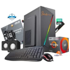 CPU AMD RYZEN 5 8500G/SSD 500GB/DDR5 16GB/A620/CASE INS/TECLADO/MOUSE/PARLANTES