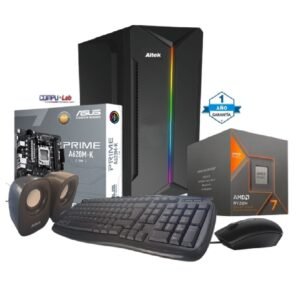 CPU AMD RYZEN 7 8700G/SSD 500GB/DDR5 16GB/MB-A620/CASE ALTEK/TECLADO/MOUSE/PARL