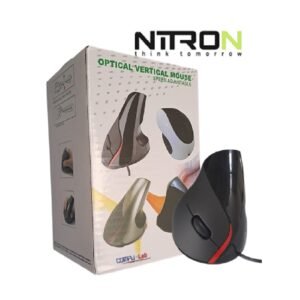 MOUSE NITRON ERGONOMICO VERTICAL USB BLACK 030