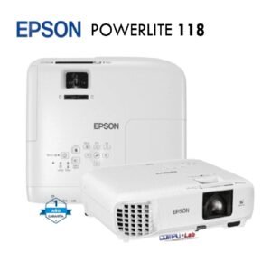 PROYECTOR EPSON POWERLITE 118 3LCD XGA 3800 LUMENES DUAL HDMI BLANCO