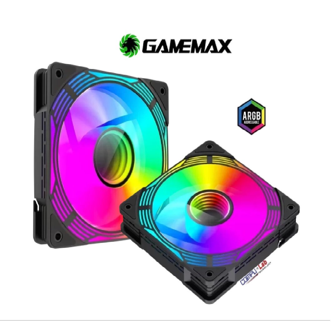 VENTILADOR GAMEMAX KF300R KIT 3EN1 BLACK PARA CASE - Imagen 3