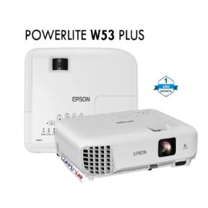 PROYECTOR EPSON POWERLITE W53 PLUS 3LCD 4000 LUMENES 2HDMI USB-A BLANCO