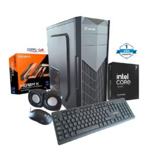 CPU INTEL ULTRA7 265/MB H810/ SSD 1TB/ 16GB DDR5/CASE/TECLADO/MOUSE/PARLANTES