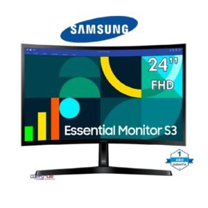 MONITOR SAMSUNG S3 S24366 GAMING ESSENTIAL 24" CURVO FHD VGA HDMI