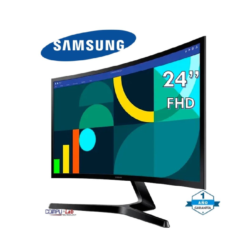 MONITOR SAMSUNG S3 S24366 GAMING ESSENTIAL 24" CURVO FHD VGA HDMI - Imagen 2