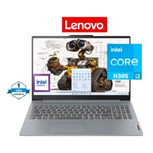 LENOVO IDEAPAD SLIM 3 15IAN8 INTEL CORE i3-N305 1.8GHZ/ LPDDR5 8GB RAM/ SSD 512GB / 15.6" FHD/ FREE/ARTIC GREY