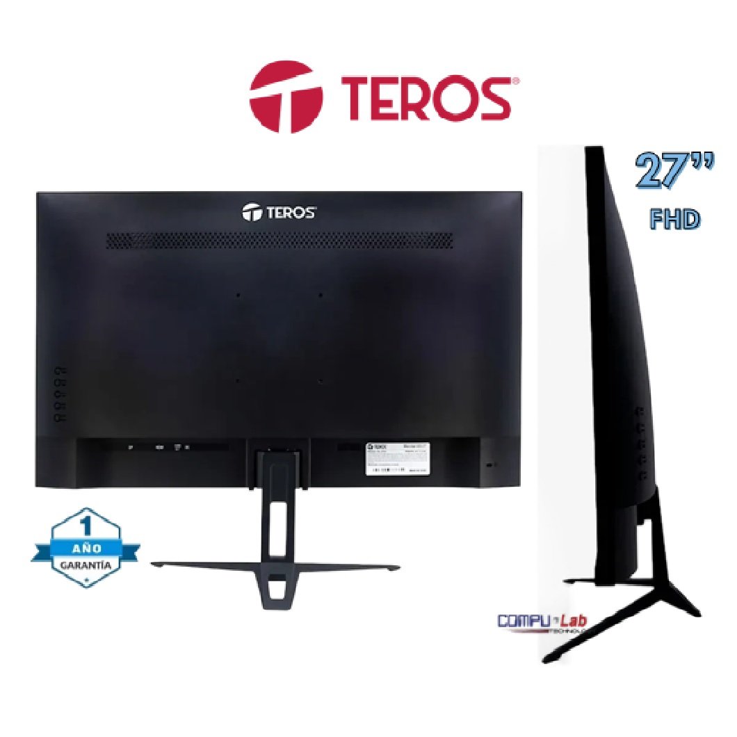MONITOR TEROS GAMING TE-2714S 27" PLANO IPS FHD 1920X1080 144HZ - 1MS HDMI DP PARLANTES INTEGRADOS - Imagen 2