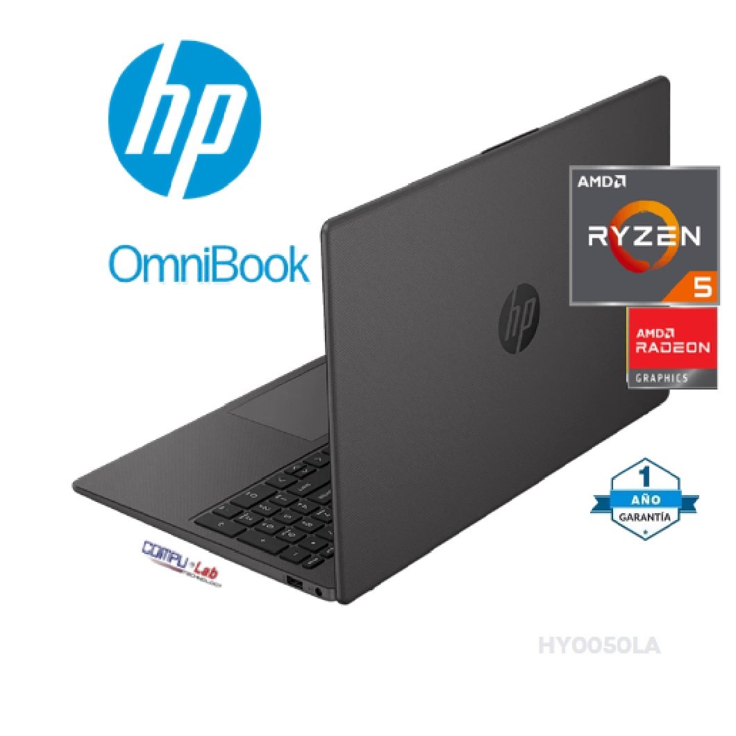 HP OMNIBOOK 14-HY0050LA AMD R5-40 14" WUXGA 8GB RAM 512GB SSD WINDOWS 11 GRIS - Imagen 2