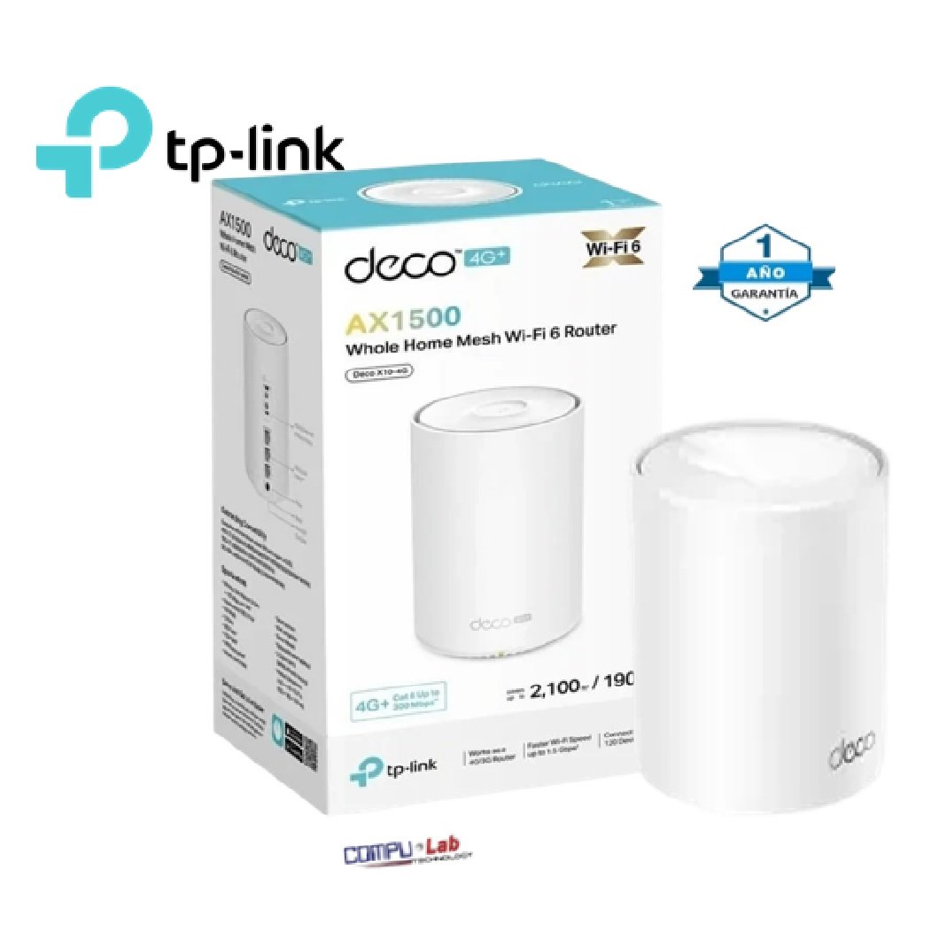 ROUTER TP-LINK AX1500 DECO X10 WIFI 6 MESH 1 PACK
