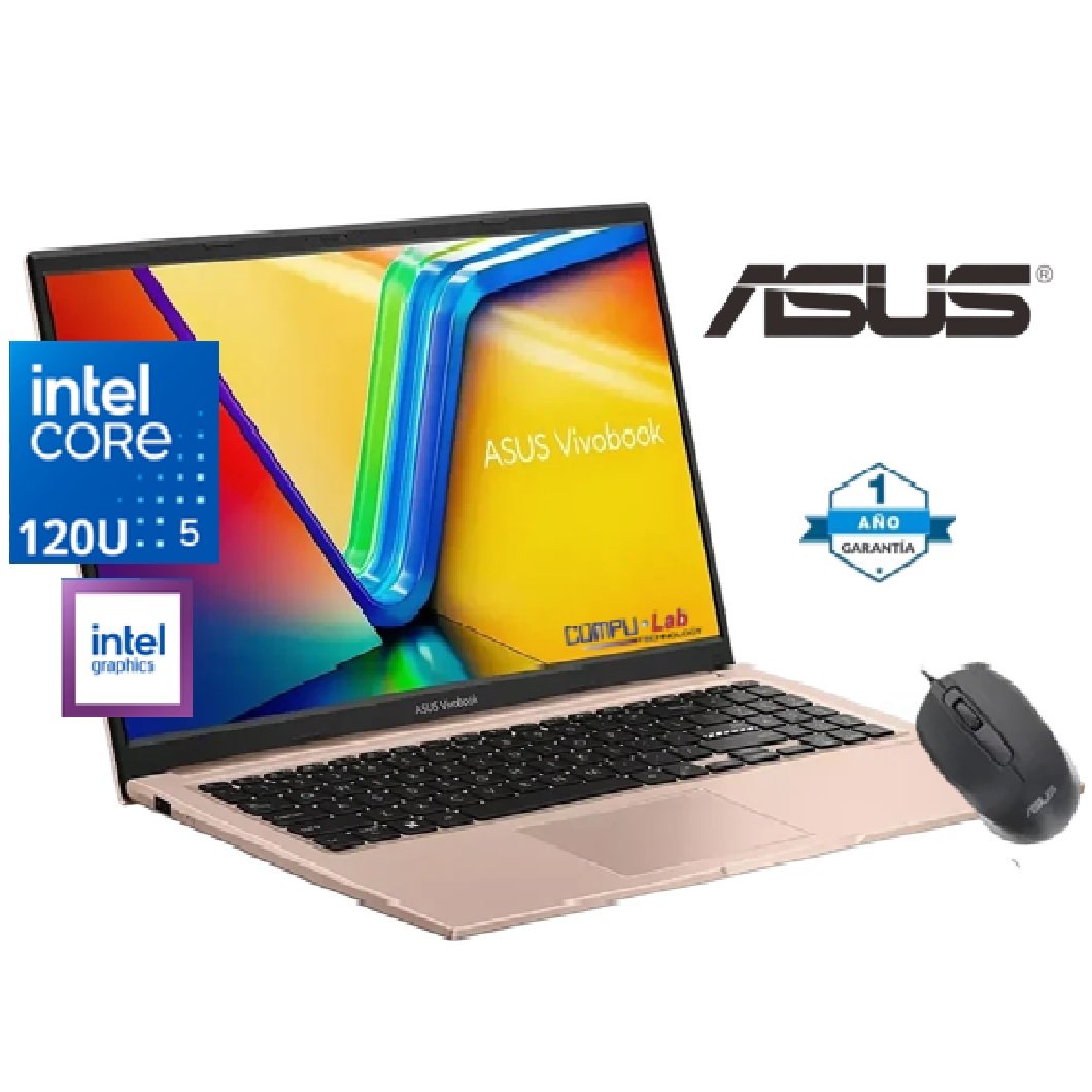 ASUS VIVOBOOK X150VA-BQ5581 CORE 5 120U/ 16GB DDR5/ SSD 512GB/ 15.6" FHD/ TERRA COTTA/ FREEDOS/ FINGERPRINT/ MOUSE - Imagen 2