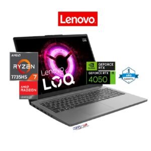 LENOVO LOQ RYZEN 7 7735HS 16GB DDR5/ SSD 512GB/ RTX 4050 NVIDIA 6GB GDDR6/ 15.6" FHD/ WINDOWS 11H/ LUNA GRAY